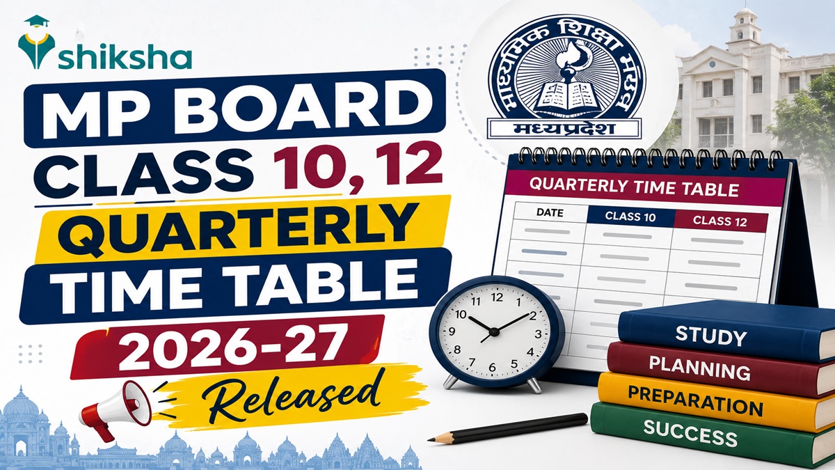 You are currently viewing MP Board Quarterly Time Table 2026-27 Released; Check MPBSE Class 10 and 12 Exam Dates