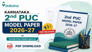 Read more about the article Karnataka 2nd PUC Model Paper 2026-27 PDF Released at kseab.karnataka.gov.in: Know how to download II PUC Sample Paper